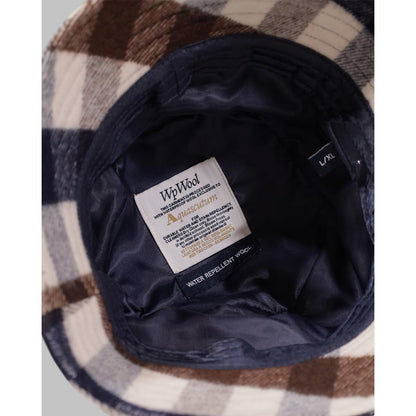 Cappello a pescatore a quadri in lana