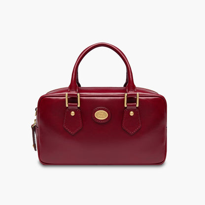 Bauletto in pelle con tracolla removibile