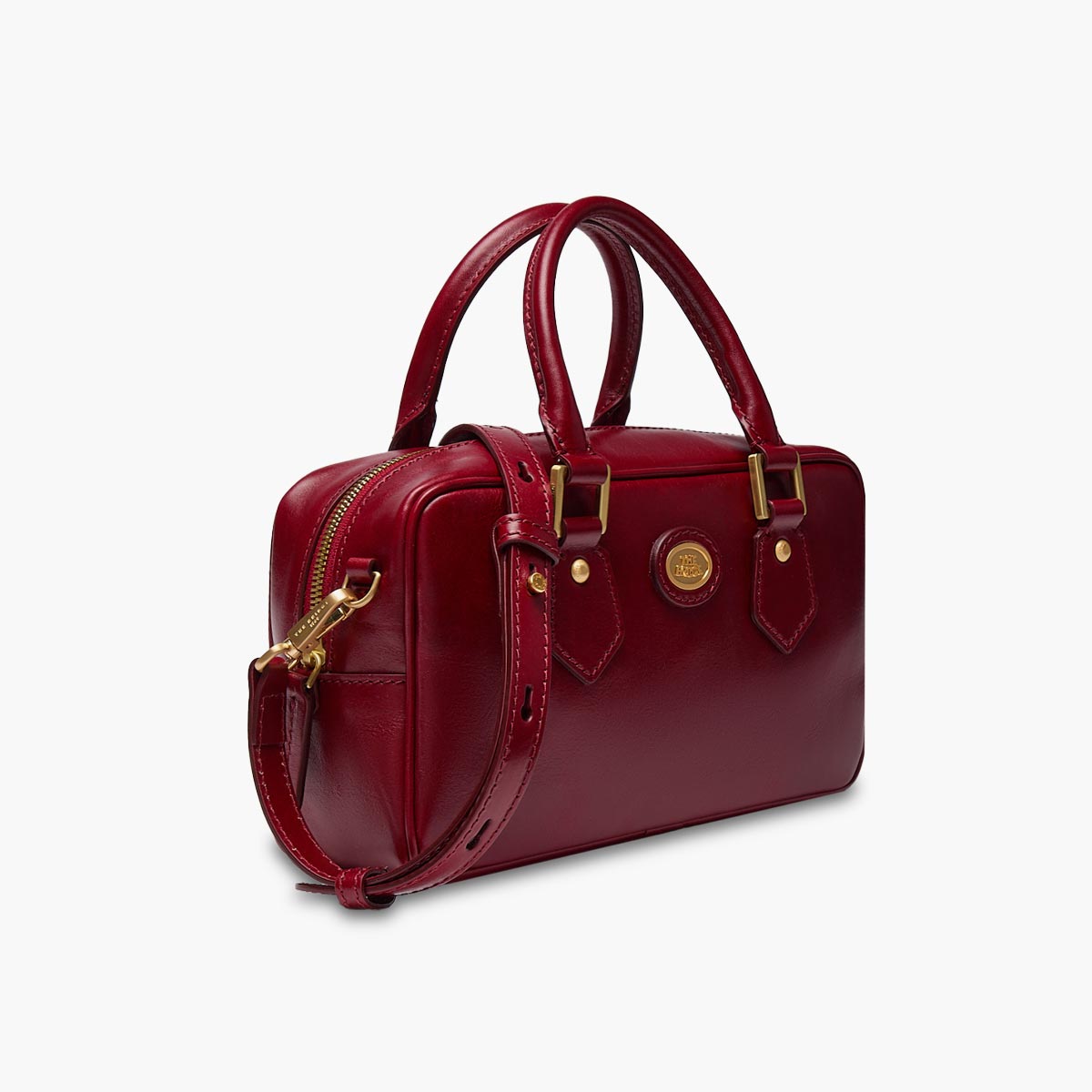 Bauletto in pelle con tracolla removibile