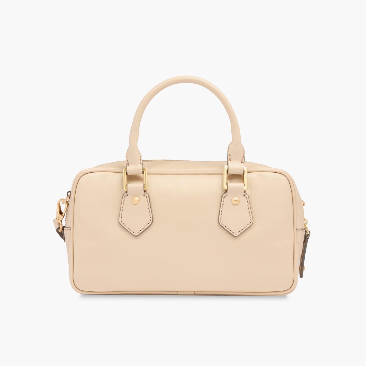 Bauletto in pelle con tracolla removibile