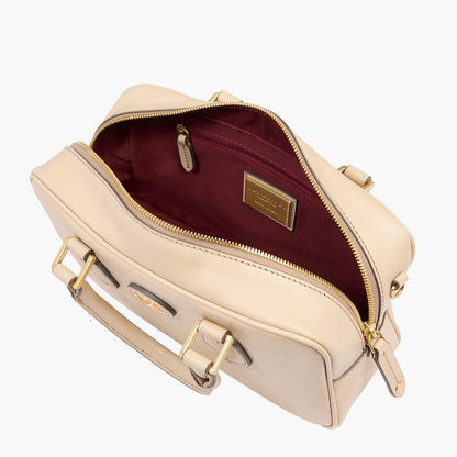 Bauletto in pelle con tracolla removibile