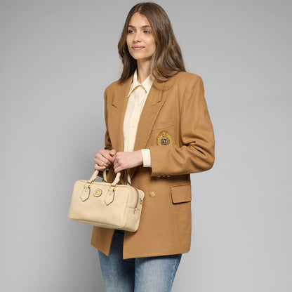 Bauletto in pelle con tracolla removibile