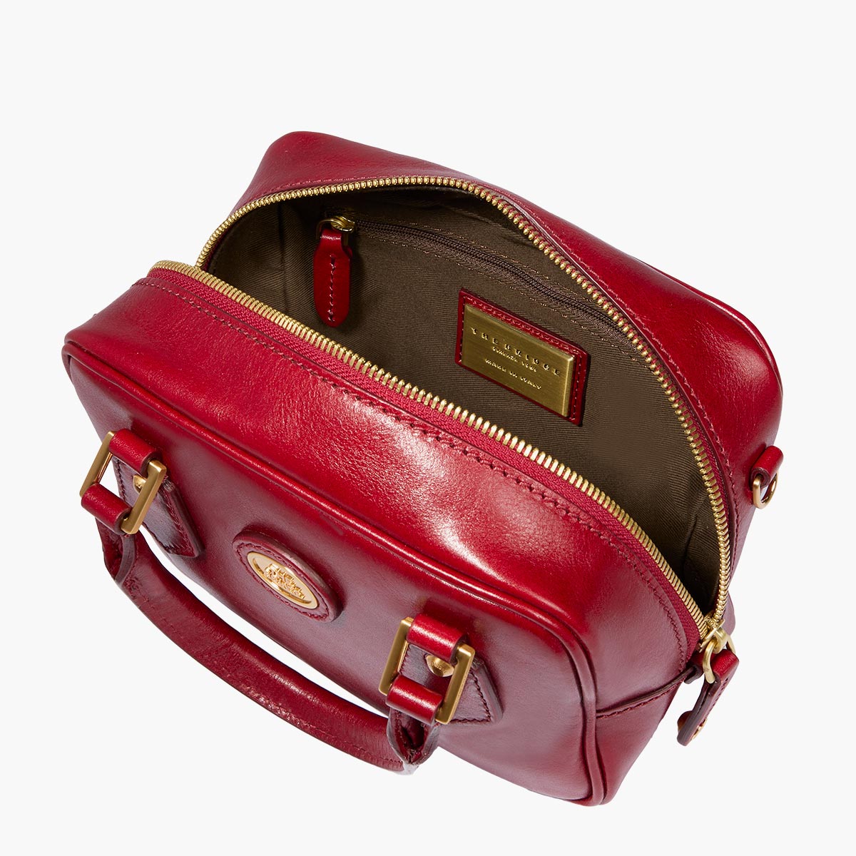 Bauletto in pelle con tracolla removibile piccolo