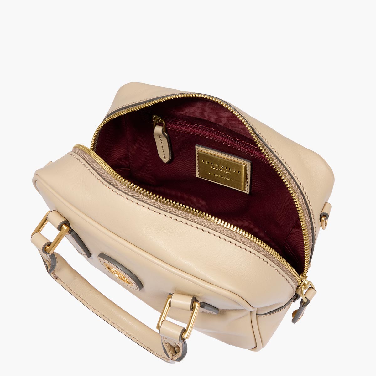 Bauletto in pelle con tracolla removibile piccolo