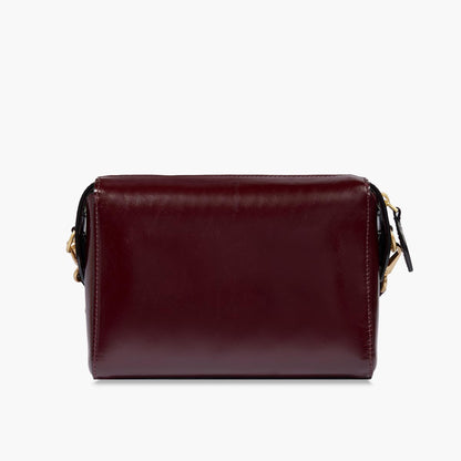 Borsa tracolla in pelle con tasca frontale