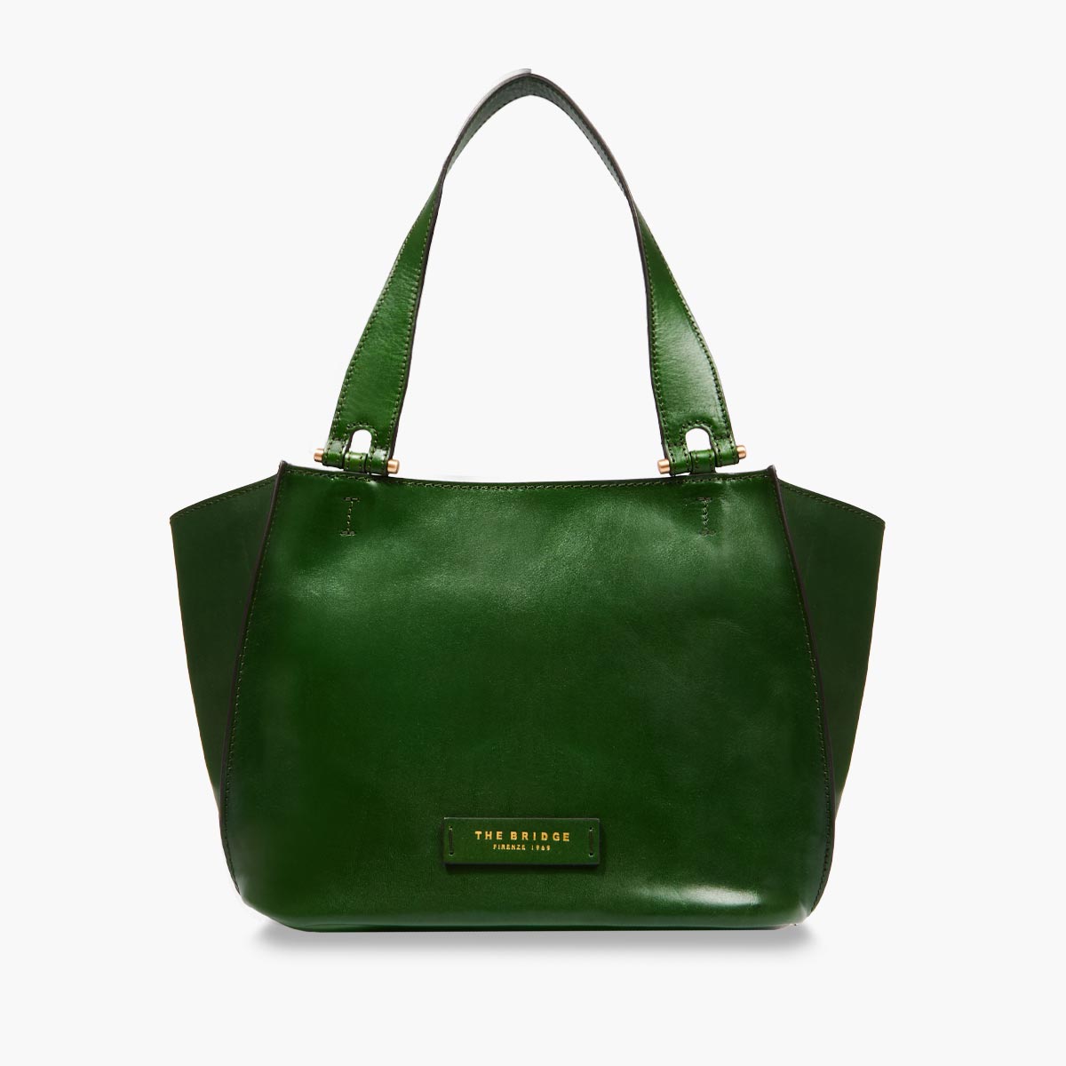 Shopper con zip verde