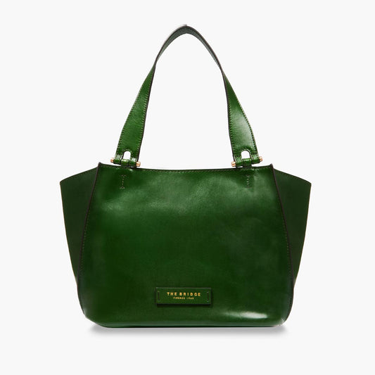 Shopper con zip verde