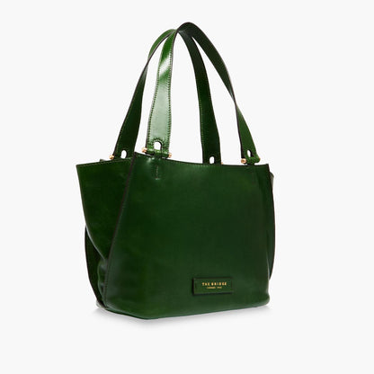 Shopper con zip verde