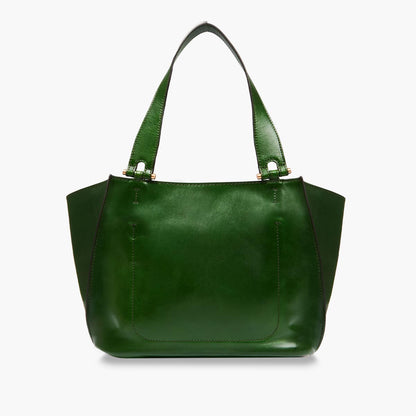 Shopper con zip verde