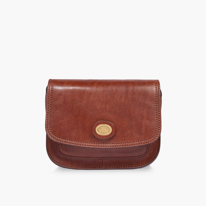 Borsa tracolla in pelle a scomparti