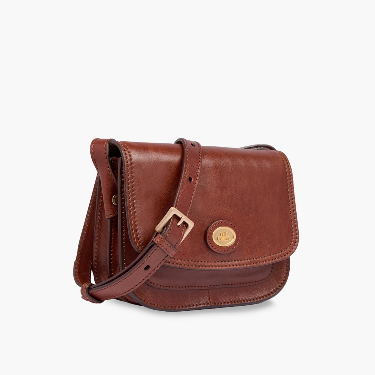 Borsa tracolla in pelle a scomparti