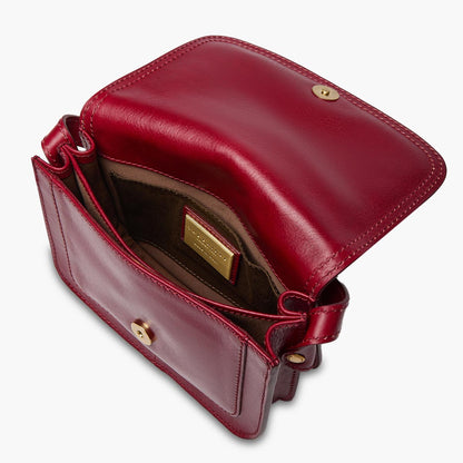 Borsa tracolla in pelle a scomparti