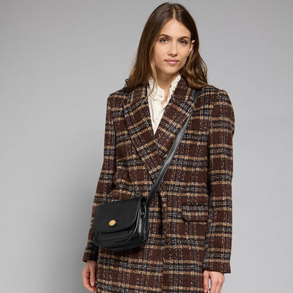 Borsa tracolla in pelle a scomparti