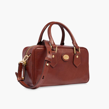 Bauletto in pelle con tracolla removibile