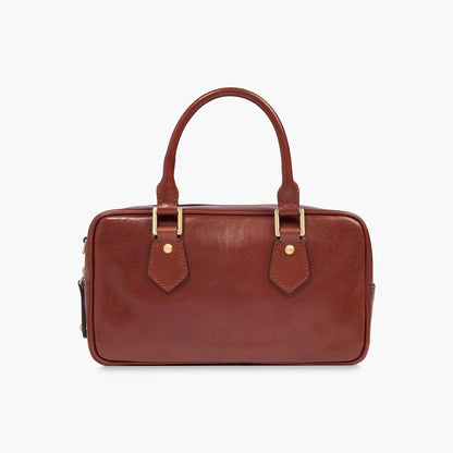 Bauletto in pelle con tracolla removibile