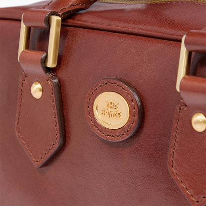 Bauletto in pelle con tracolla removibile