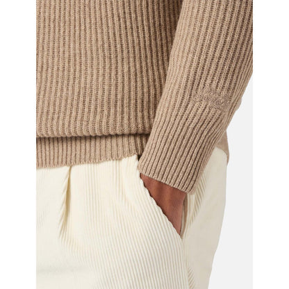 Maglione colletto a polo in lana