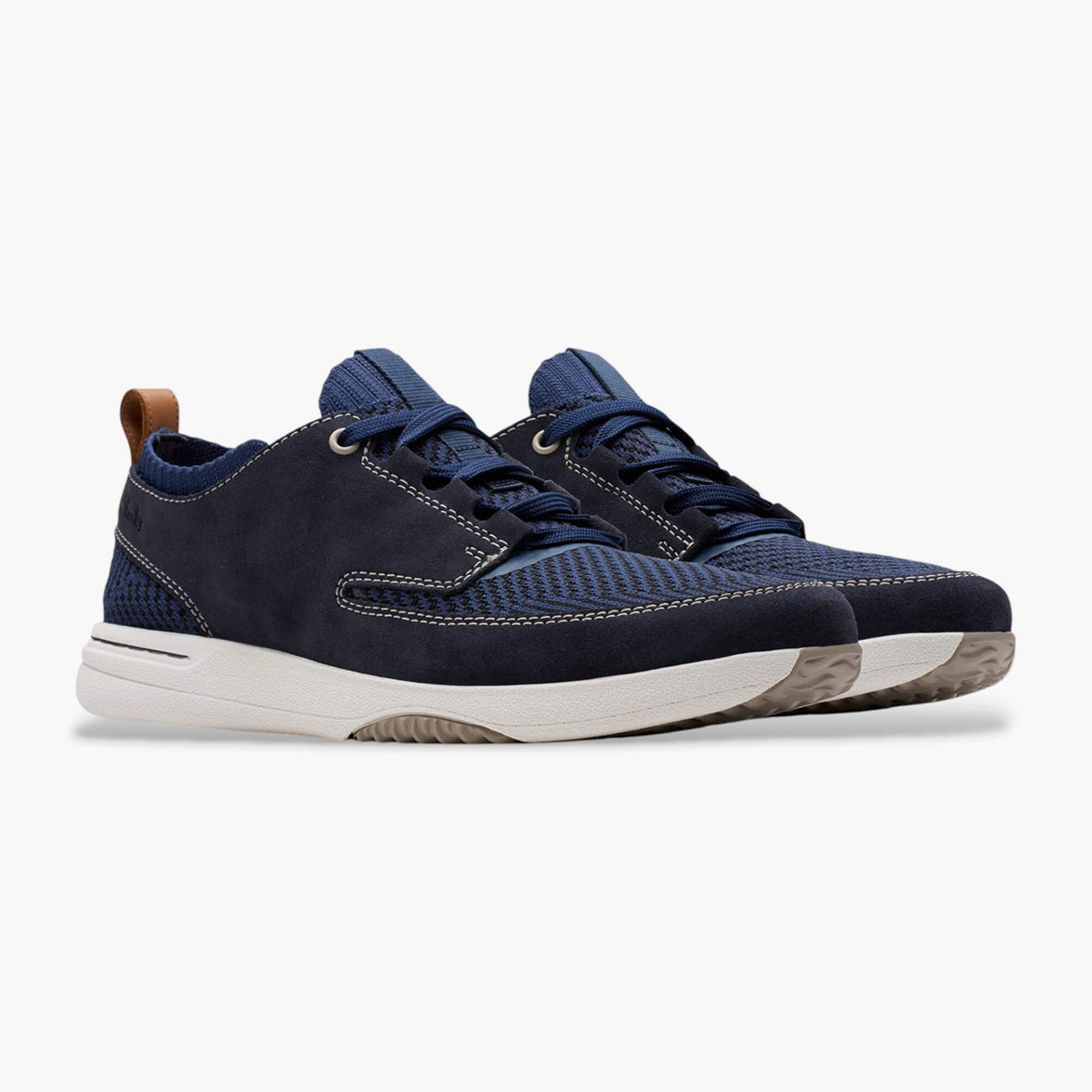 Sneakers in tela e camoscio
