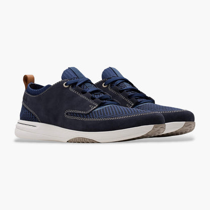 Sneakers in tela e camoscio