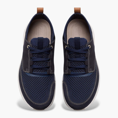 Sneakers in tela e camoscio
