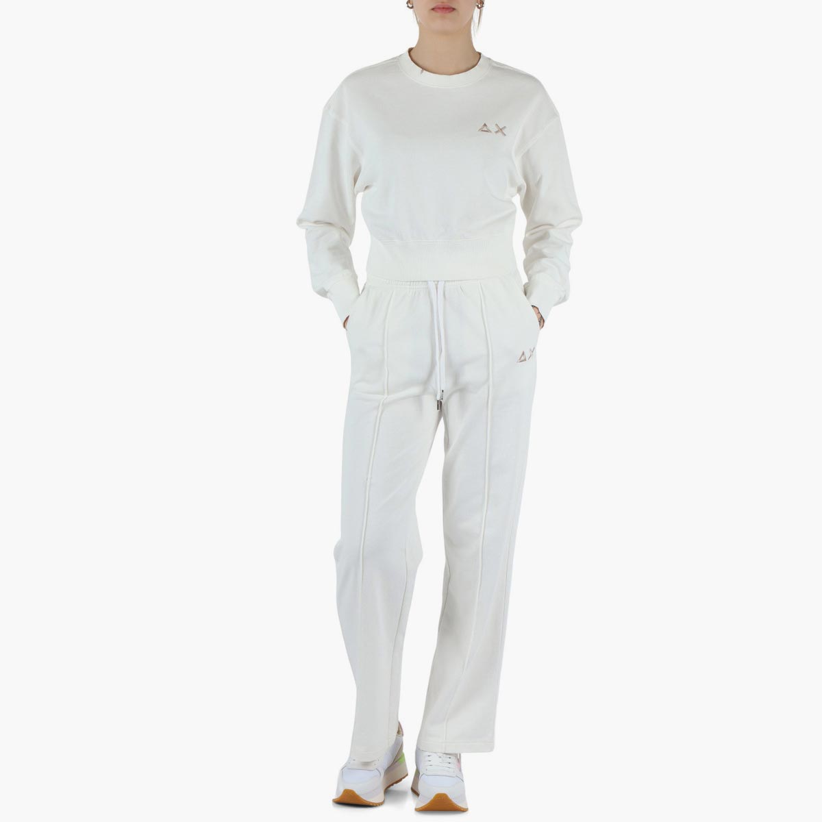 Pantalone in felpa bianco
