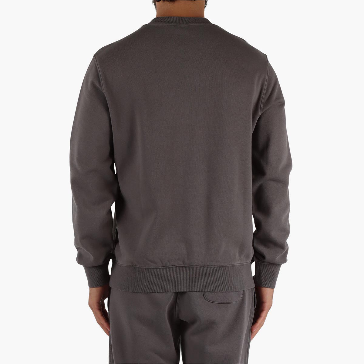 Felpa girocollo in cotone effetto vintage