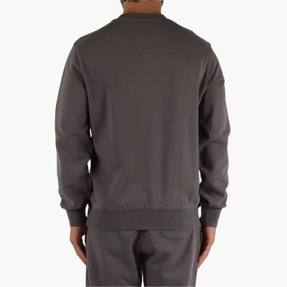 Felpa girocollo in cotone effetto vintage