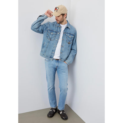 Giacca di jeans denim chiaro