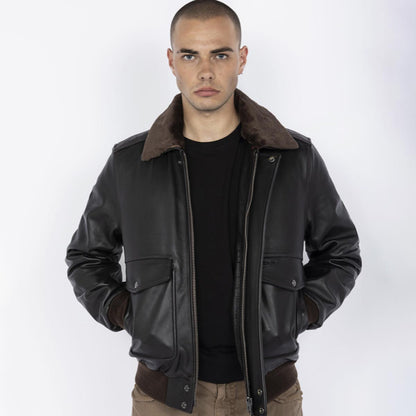 Bomber in pelle