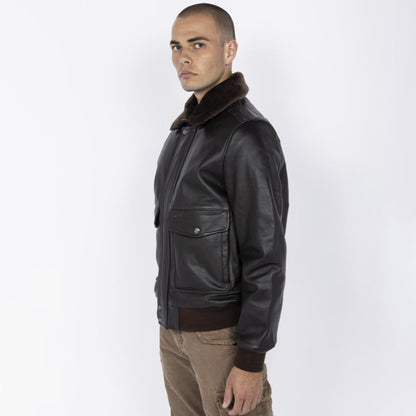 Bomber in pelle