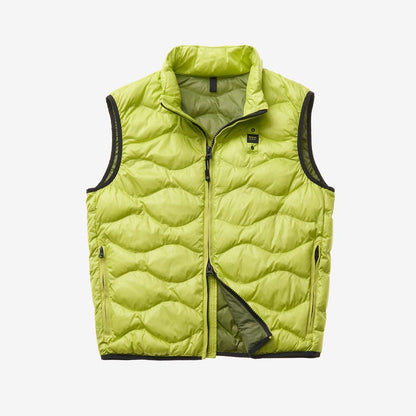 Gilet smanicato piumino a onde