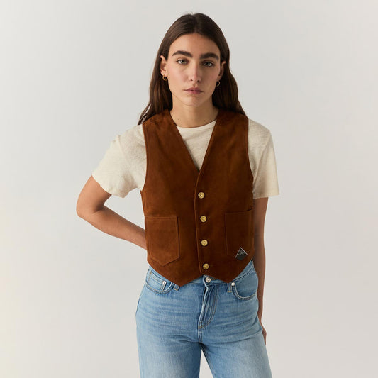 Gilet in camoscio
