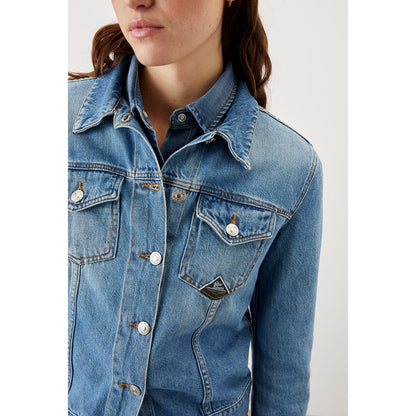 Giacca di jeans denim chiaro