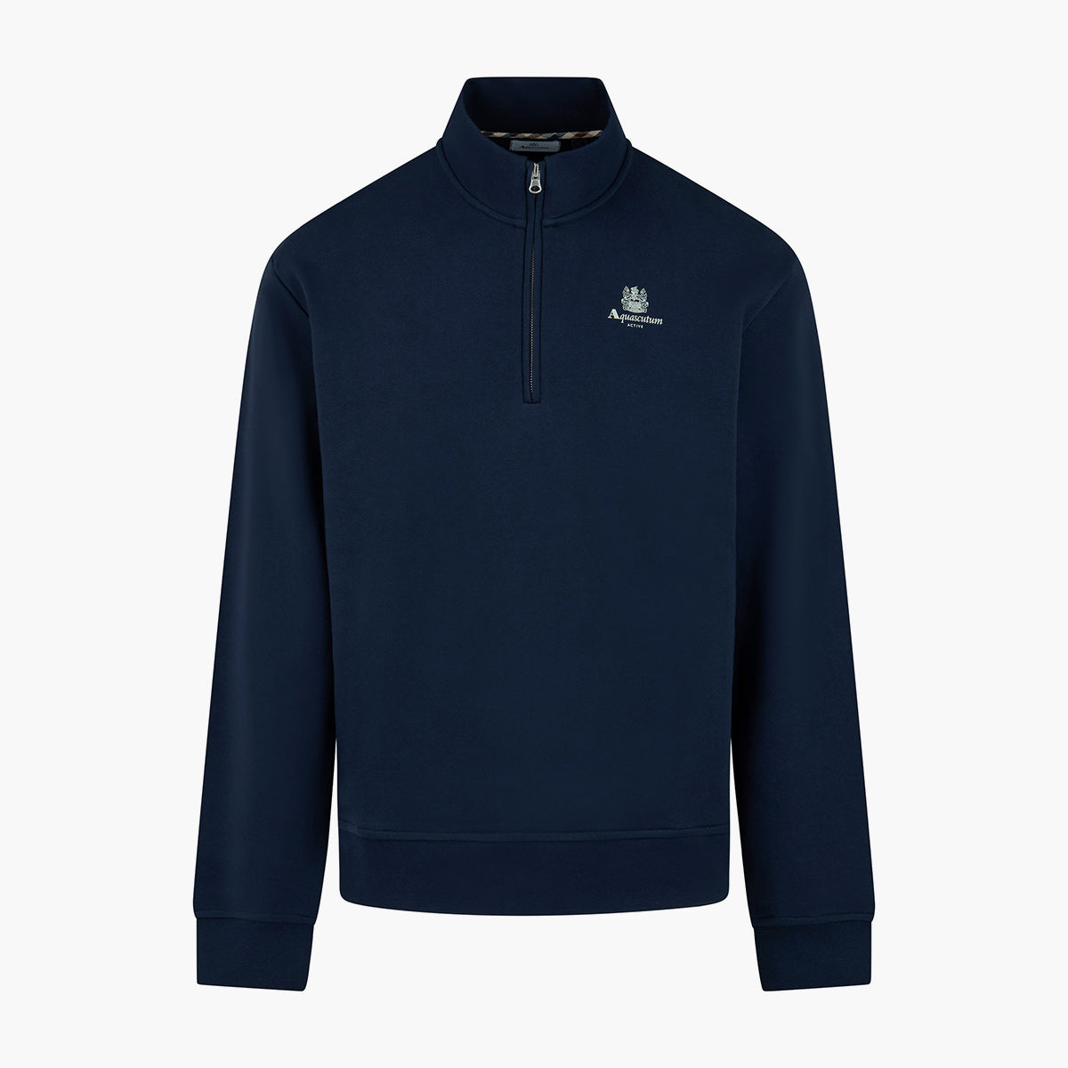 Felpa in cotone mezza zip