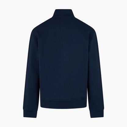 Felpa in cotone mezza zip