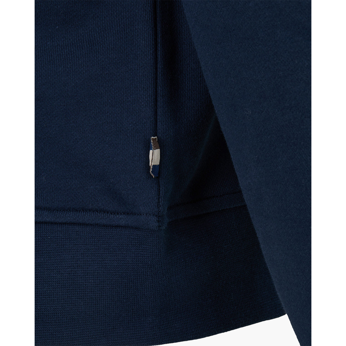 Felpa in cotone mezza zip