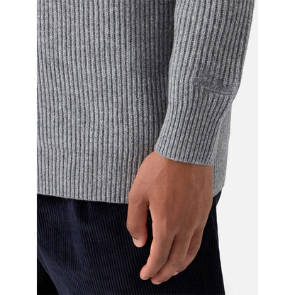 Cardigan a coste in lana