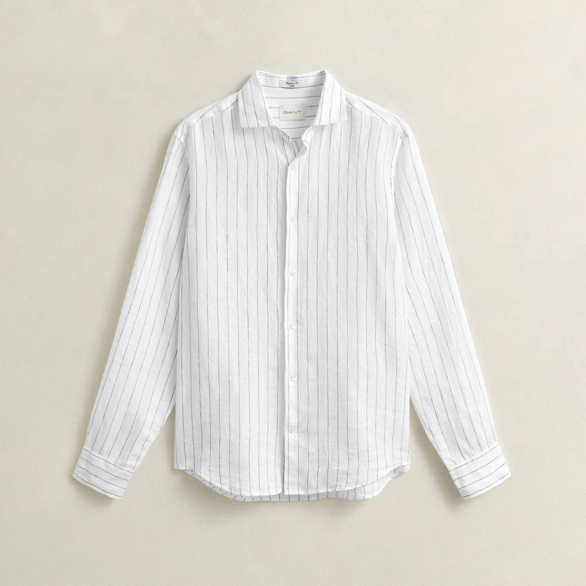 Camicia a righe in lino