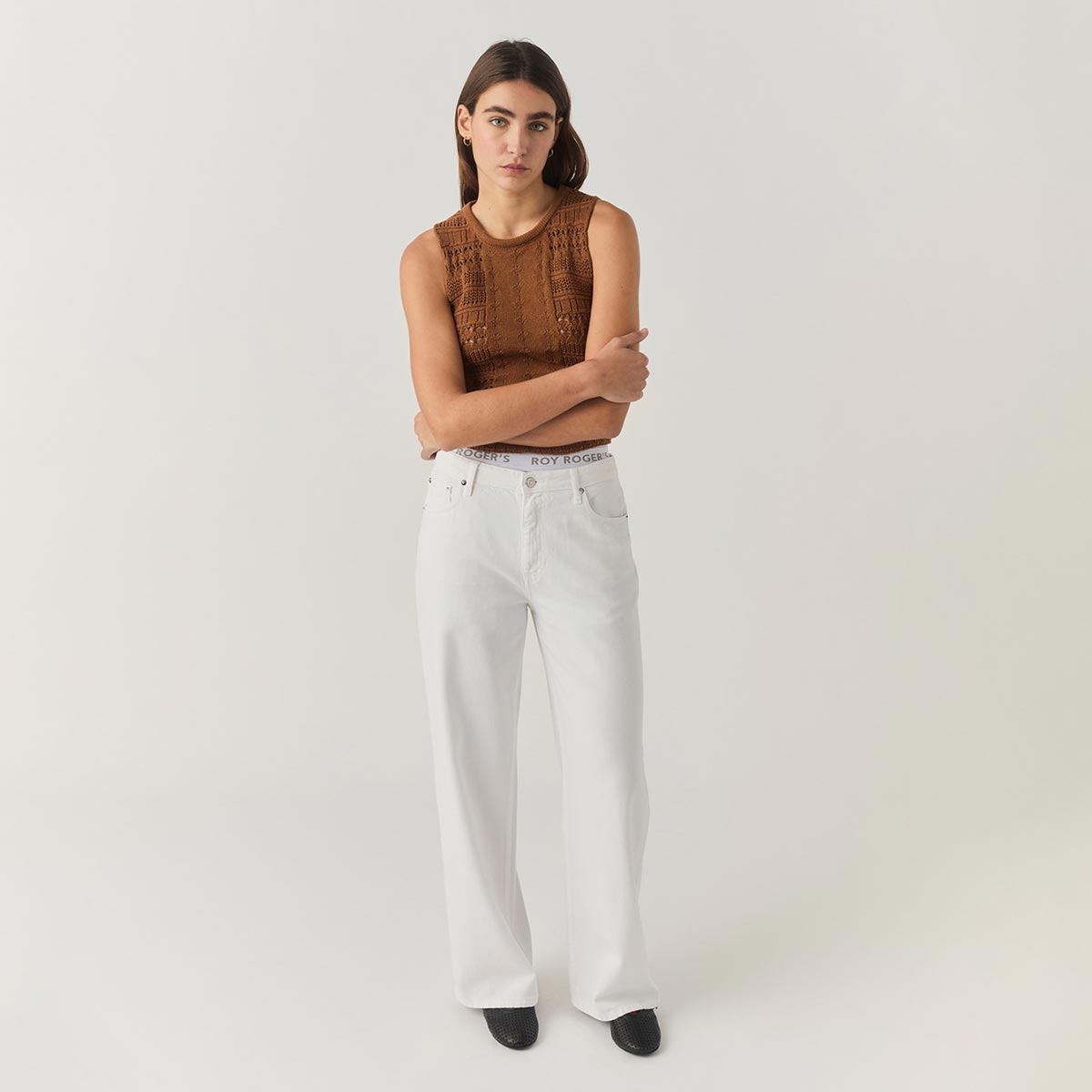 Jeans 5 tasche bianco