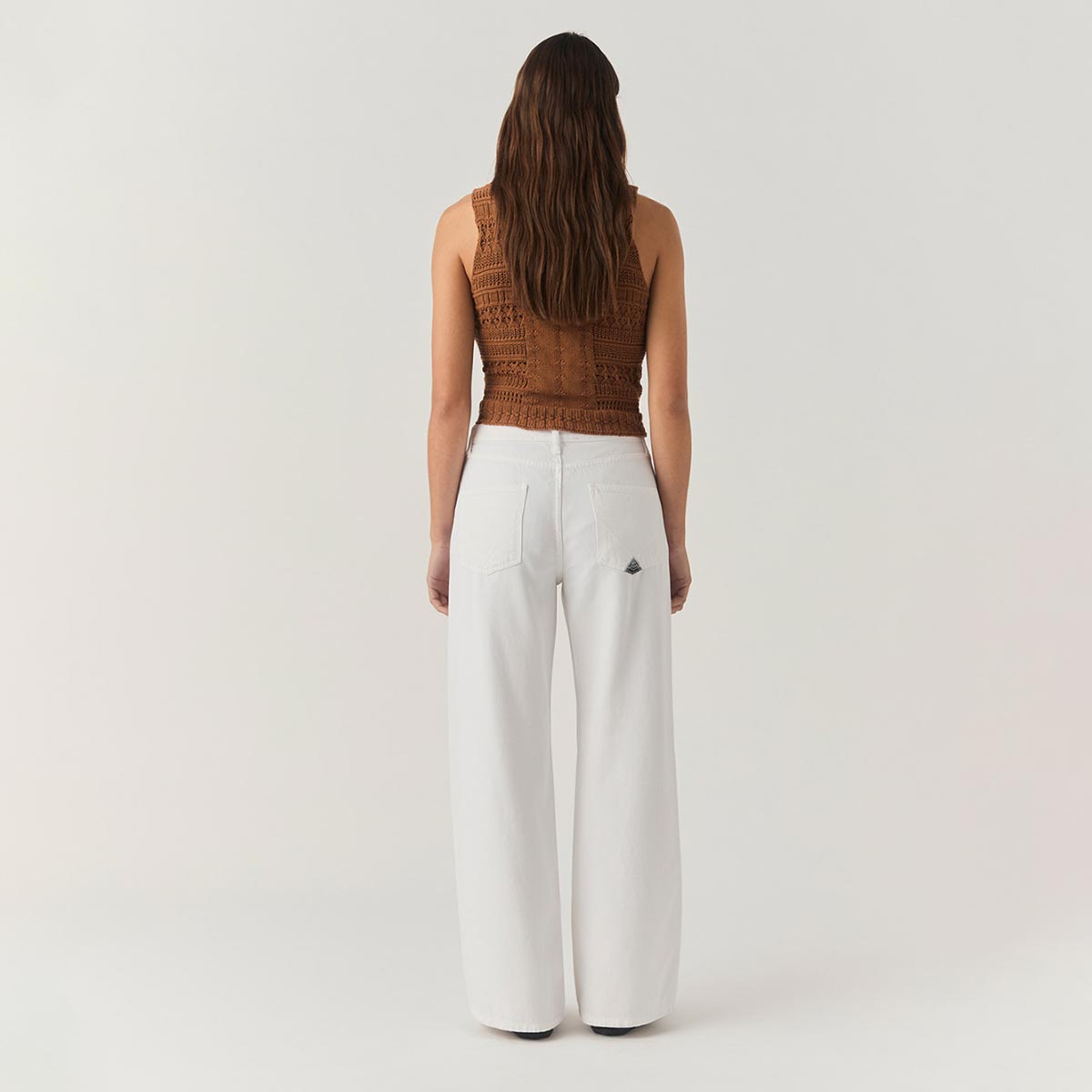 Jeans 5 tasche bianco