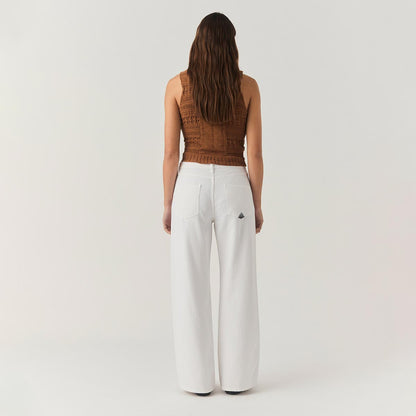 Jeans 5 tasche bianco