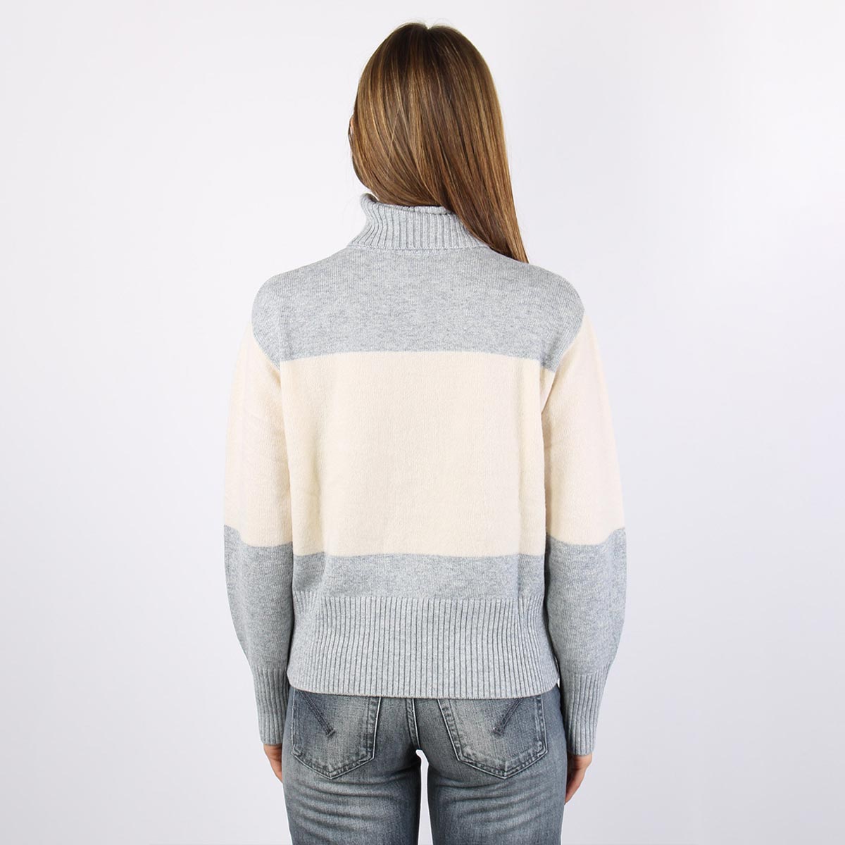 Maglia in misto cashmere a righe