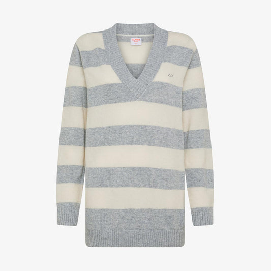 Maglia a righe in misto cashmere