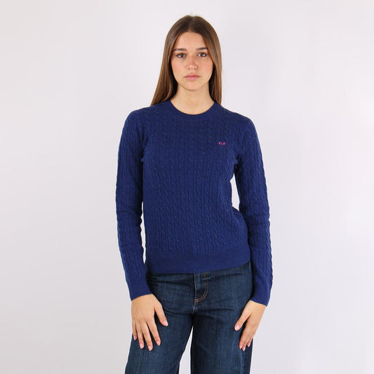 Maglione in lana e cashmere a trecce
