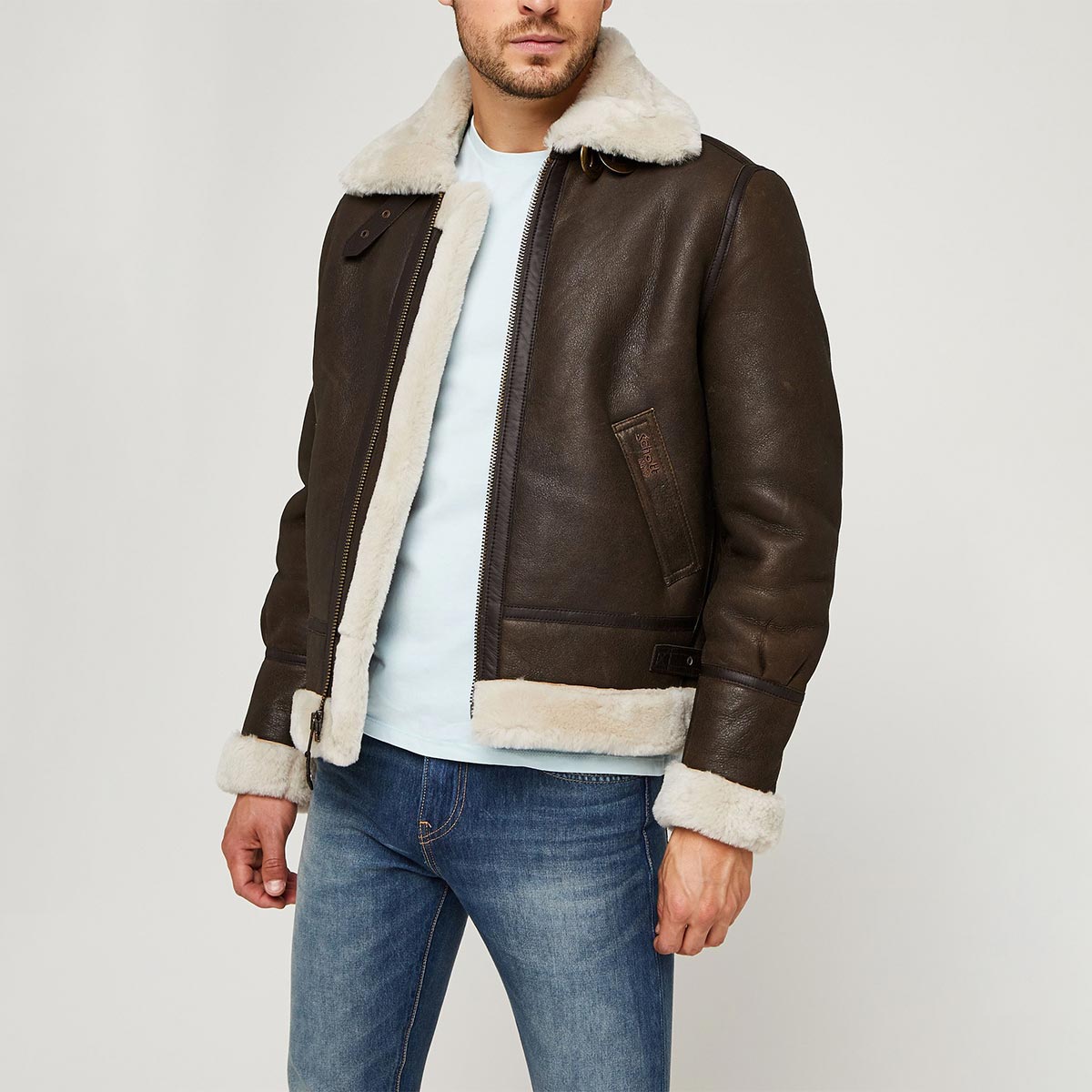 Giubbotto aviatore in montone