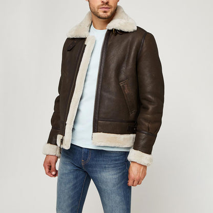 Giubbotto aviatore in montone