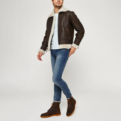 Giubbotto aviatore in montone