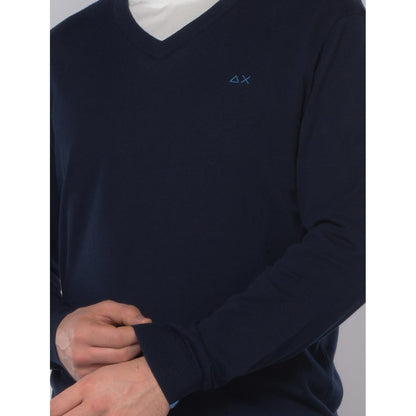 Maglioncino scollo a V blu