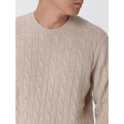 Maglione a trecce in lana
