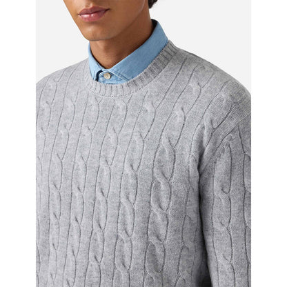 Maglione a trecce in lana